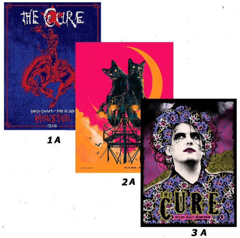 The Cure Miami July 1 2023 Poster the Cure New York City June Etsy UK