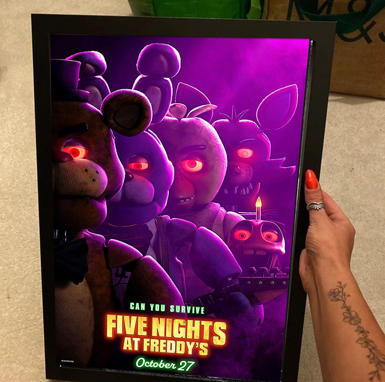 five nights at freddy's 2023 movie, fnaf movie poster