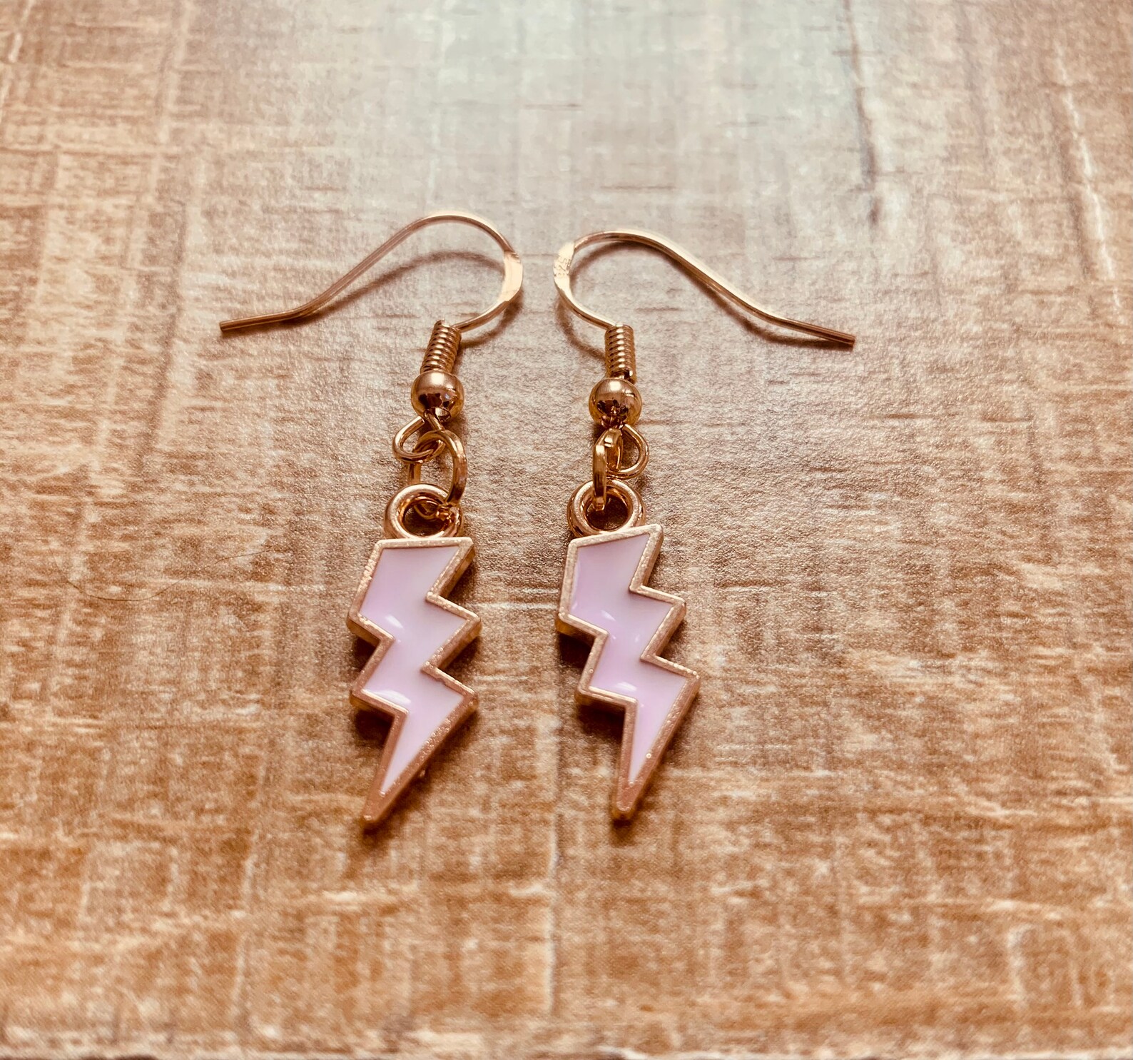 Lightning bolt clip on earrings Clearance