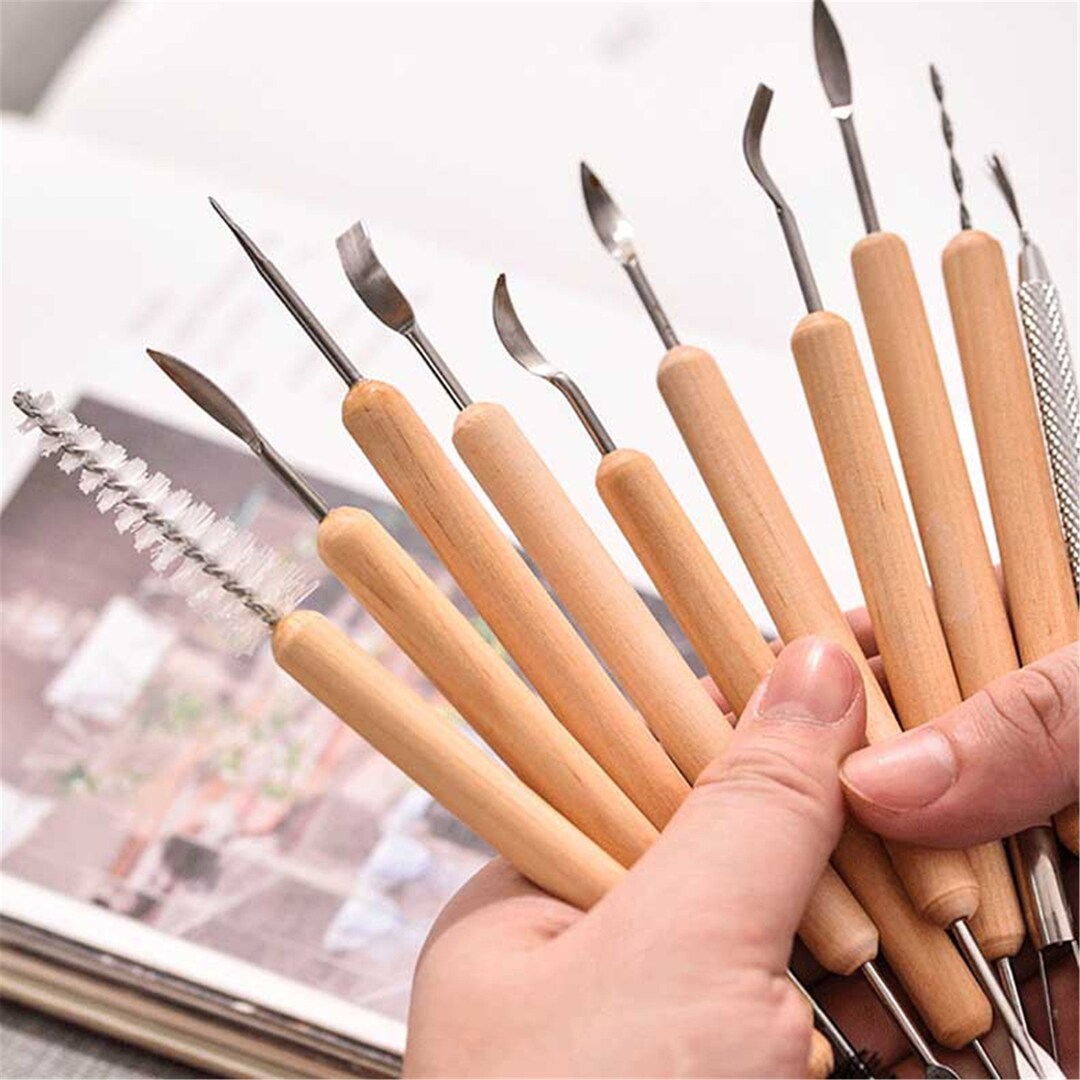 Tools 11piece Set of Pottery Clay Sculpture Tools Handmade Diy Sculpture Modeling Ceramic