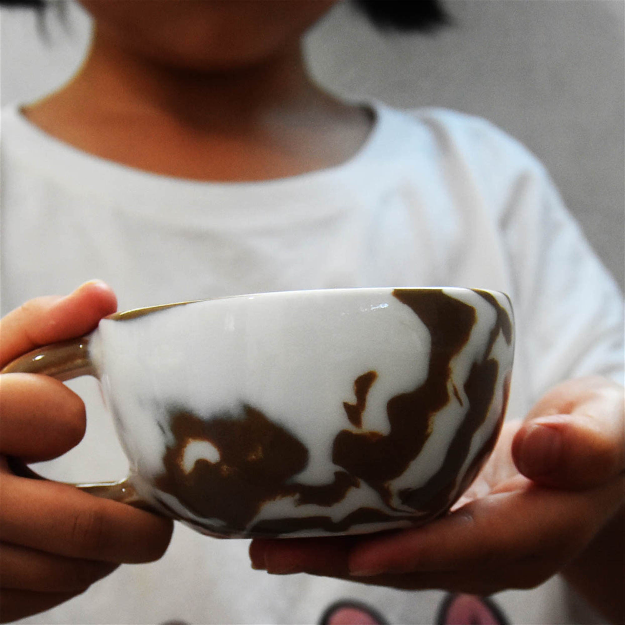 Textured Ceramic Cup Coffee Cup Handmade Twisted Tea Cup Handmade