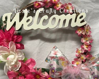 Spring Grapevine Welcome Wreath