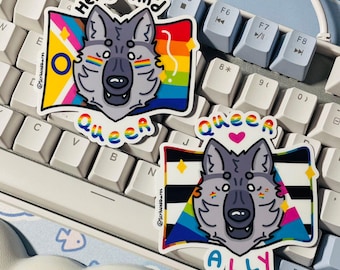 Prideful Wolf Sticker Set! (Waterproof)