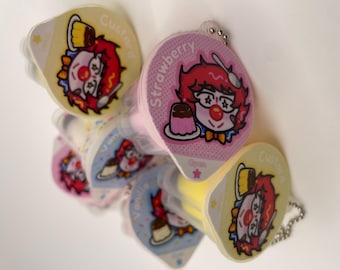 Payaso: ¡Llaveros blanditos con aroma a pudín!