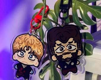 The Pitt 6cm Acrylic Keychains! (Whitaker + Robby)