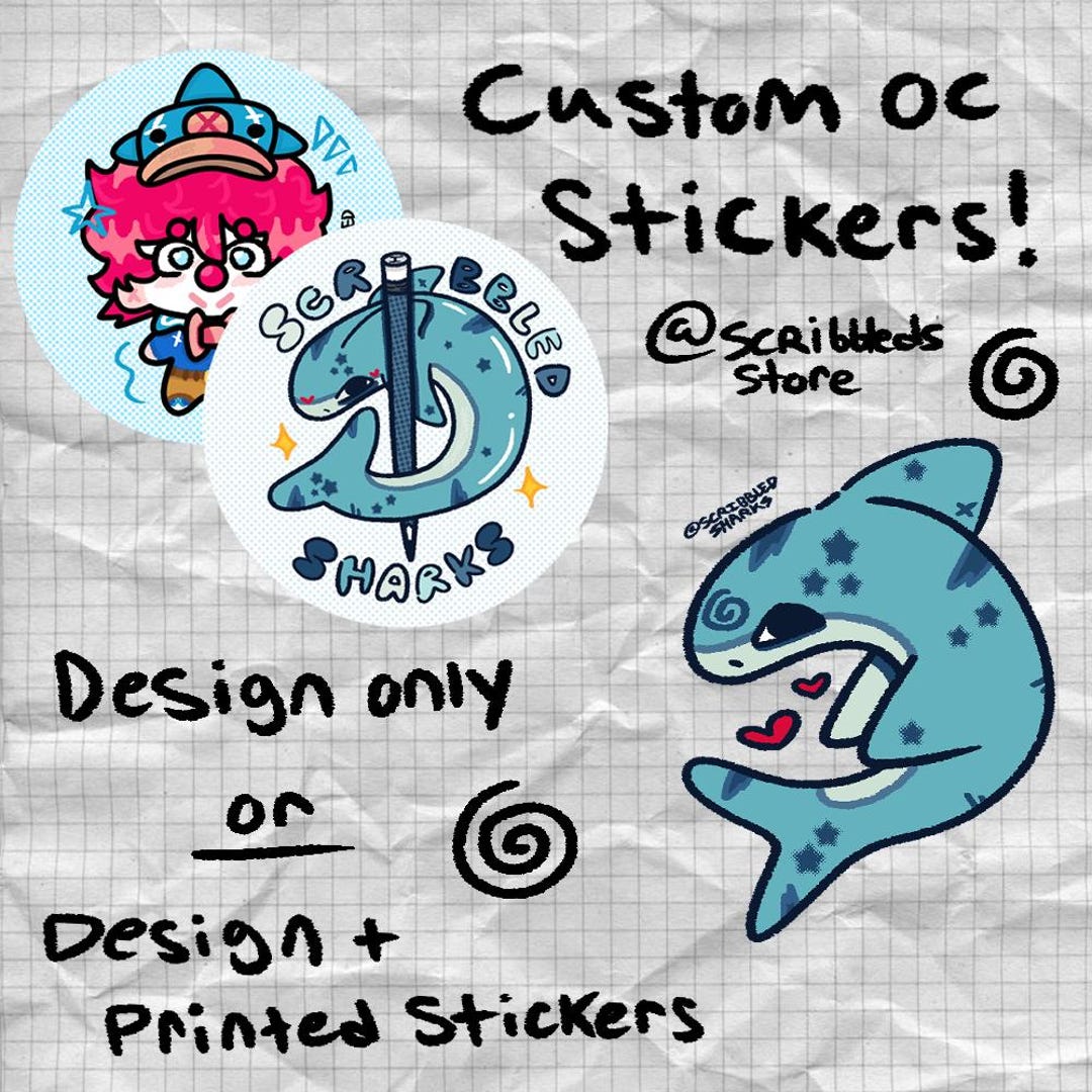 Custom Character/oc Stickers! (waterproof) - Etsy