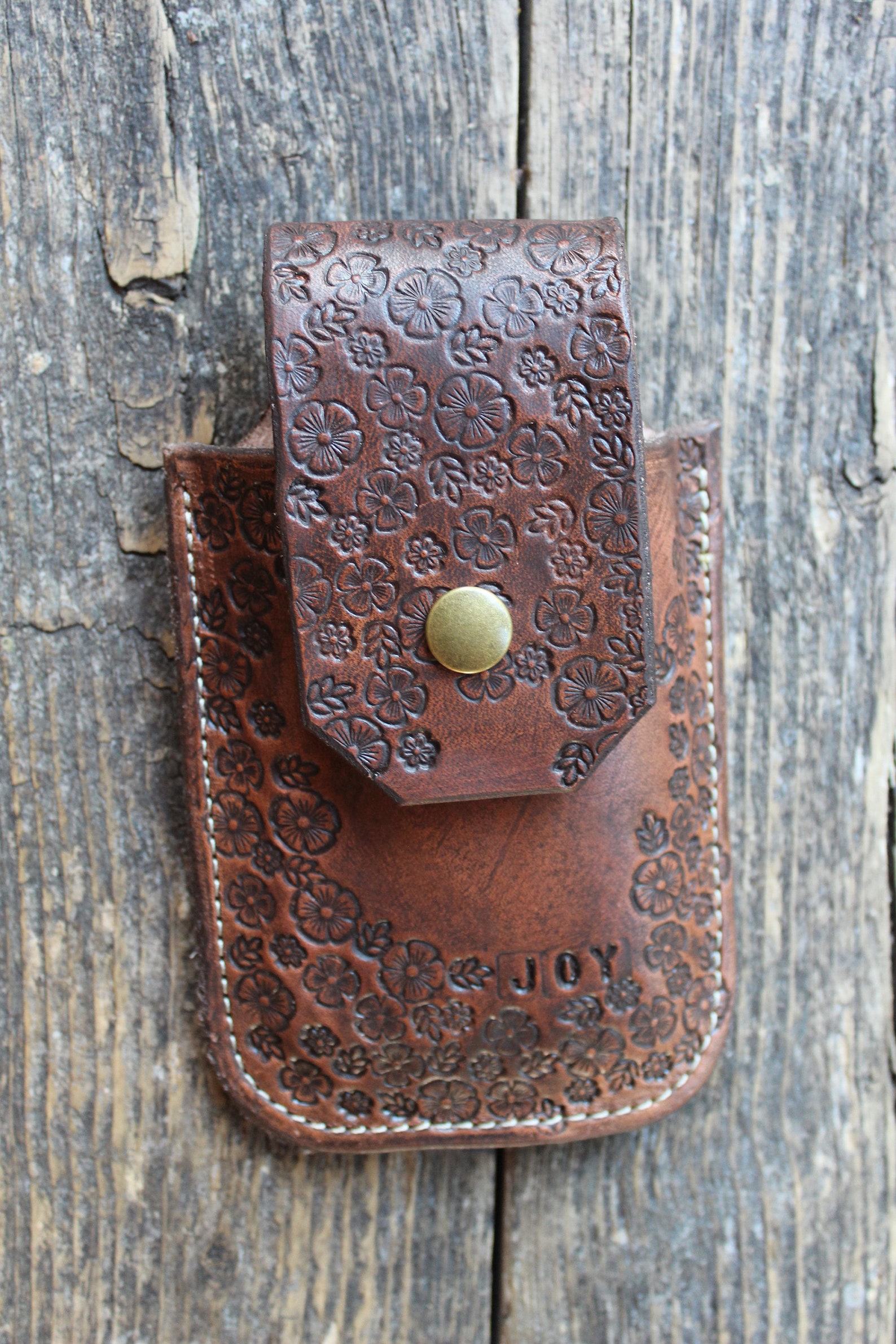 Leather Cell Phone Holder Men Women Saddle Attachment Etsy