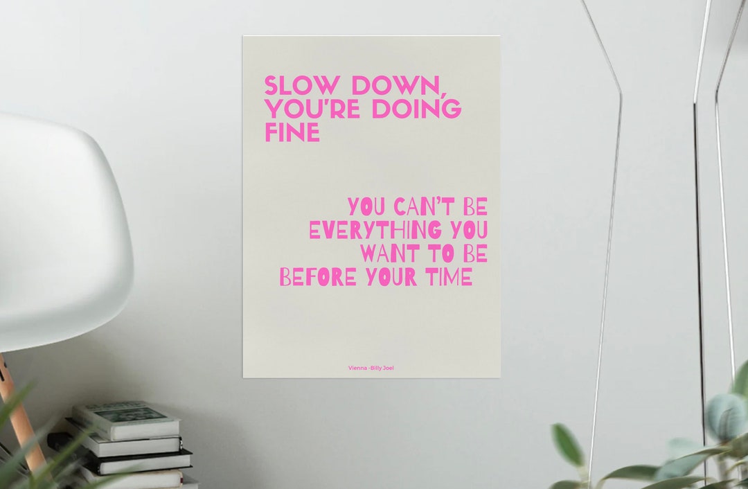 Billy Joel Vienna Lyrics Digital Download Etsy