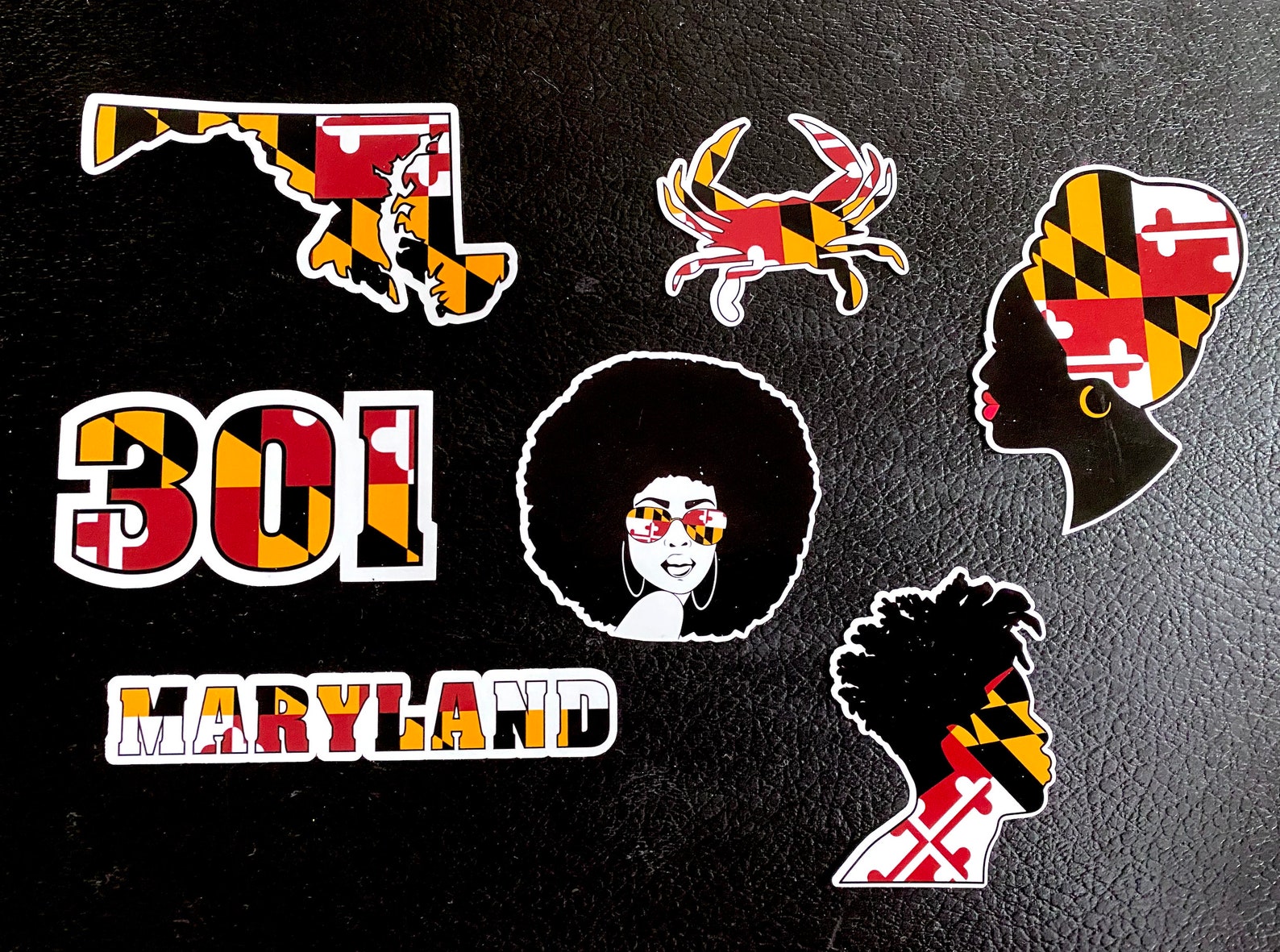 Maryland Raised Sticker/Maryland/Vinyl Stickers/Bumper Etsy