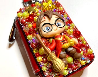 Wizard Inspired Rhinestone Key Case