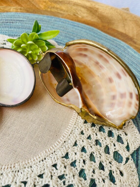 Pair of Unique Shells - Shell Coin Purse/ Trinket - image 7
