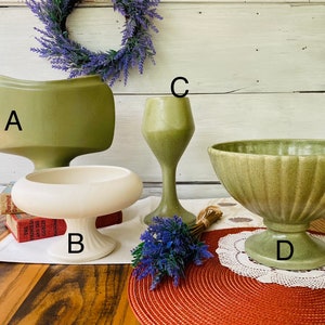 YOU PICK - Large McCoy Floraline & Haeger Compotes/ Vases/ Planters