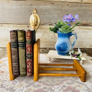 Vintage Wooden Adjustable Book Stand/ Rack