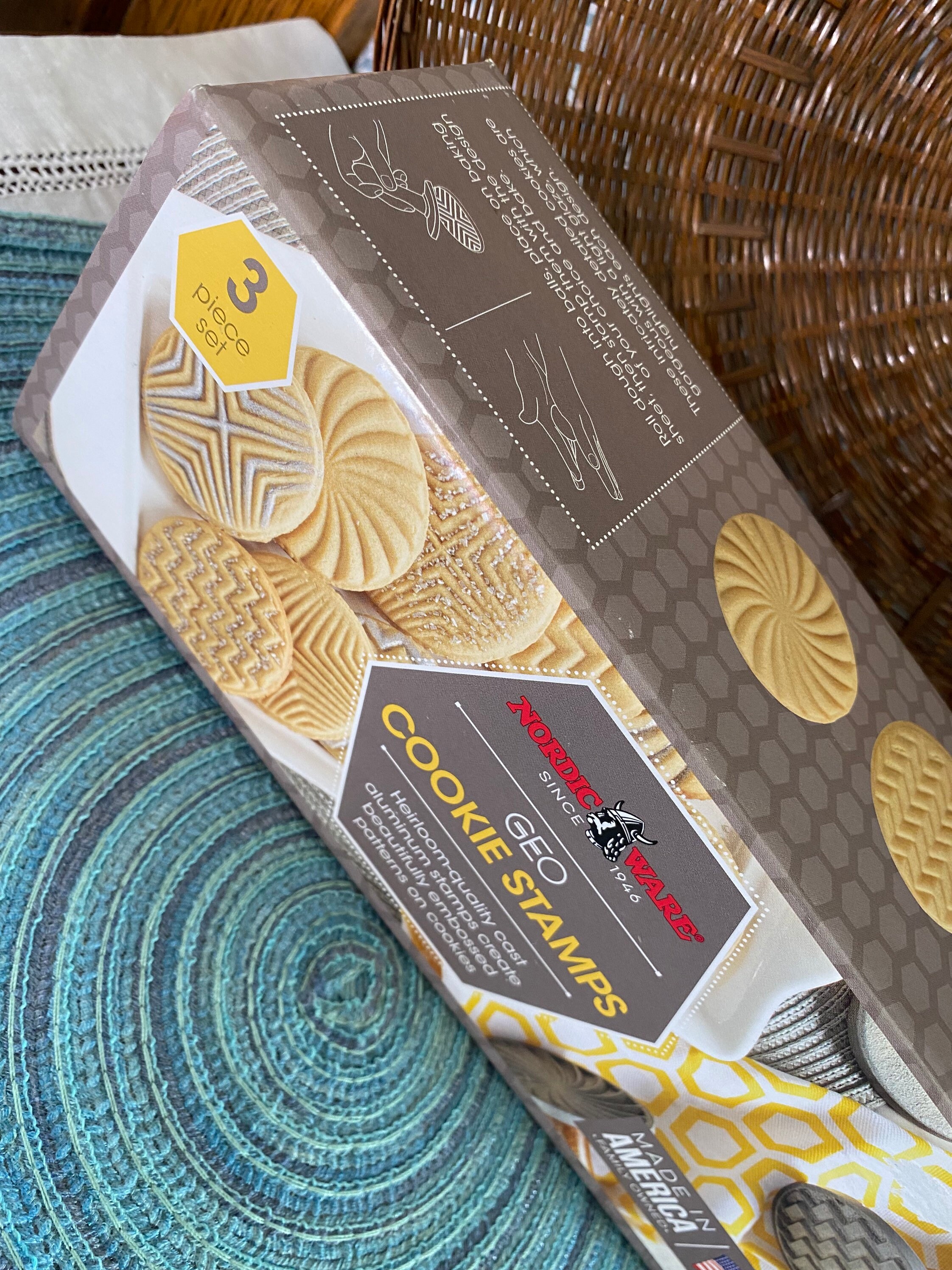 Set of 3 Nordic Ware GEO Cookie Stamps Etsy