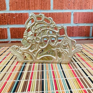 Solid Brass Letter Holder/ Mail Organizer