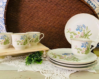 Set of 4 Takahashi Snack Set with Plate & Teacup