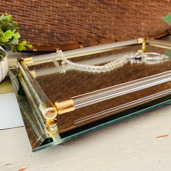 Mirrored Vanity Tray Etsy