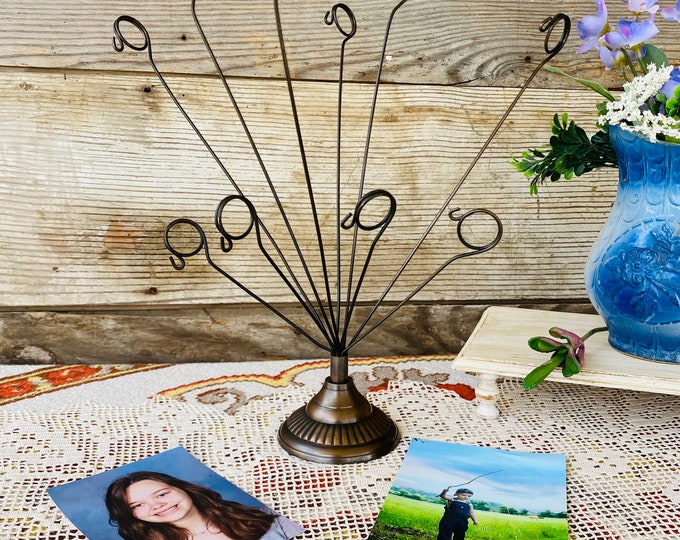 Vintage Expandable Wire Photo Tree / Photo Display Stand Etsy