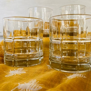 Set of 4 Anchor Hocking  Manchester Old Fashioned Rocks/ Whiskey Glasses