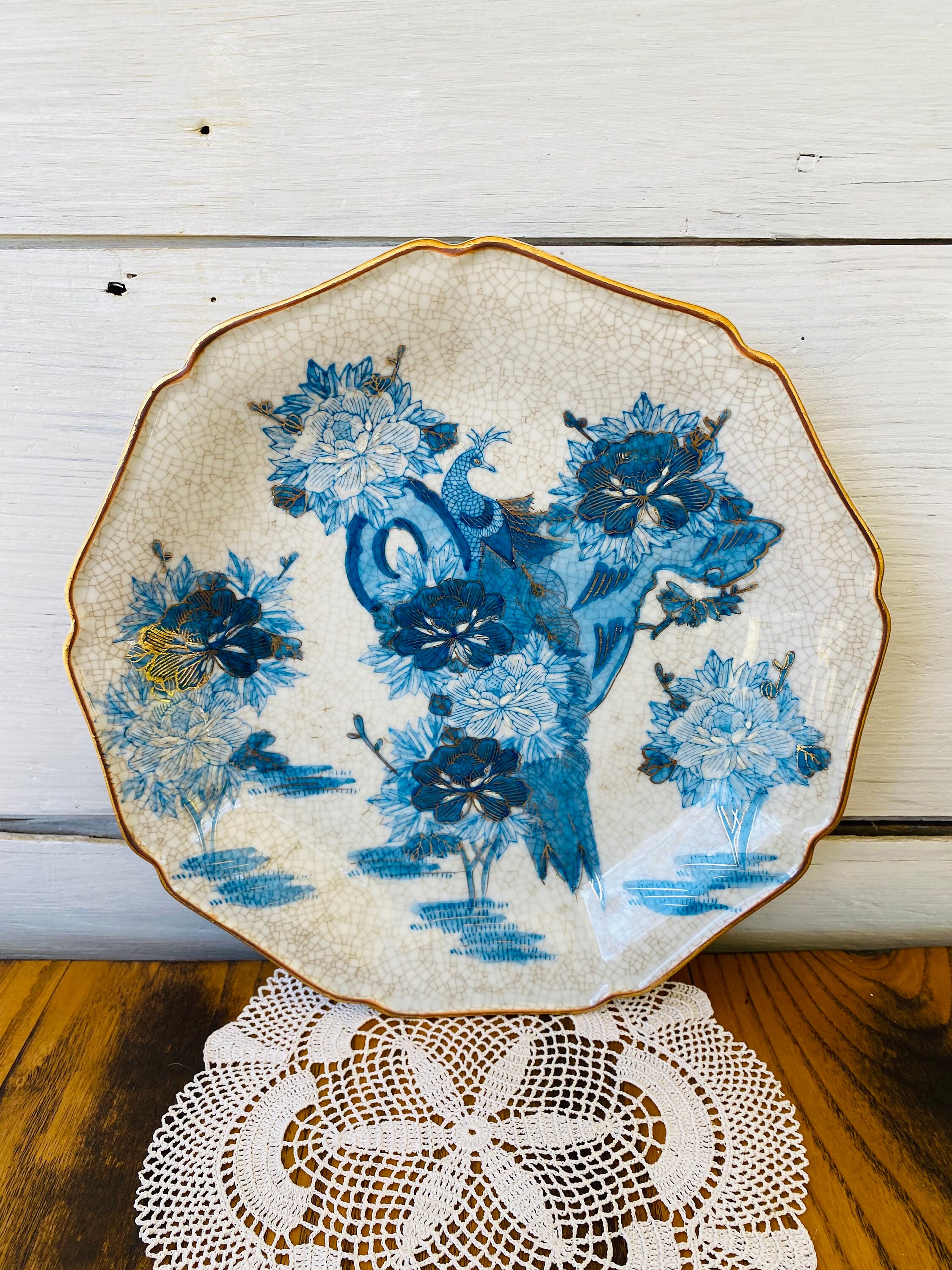 Japanese Kutani Plate - Etsy