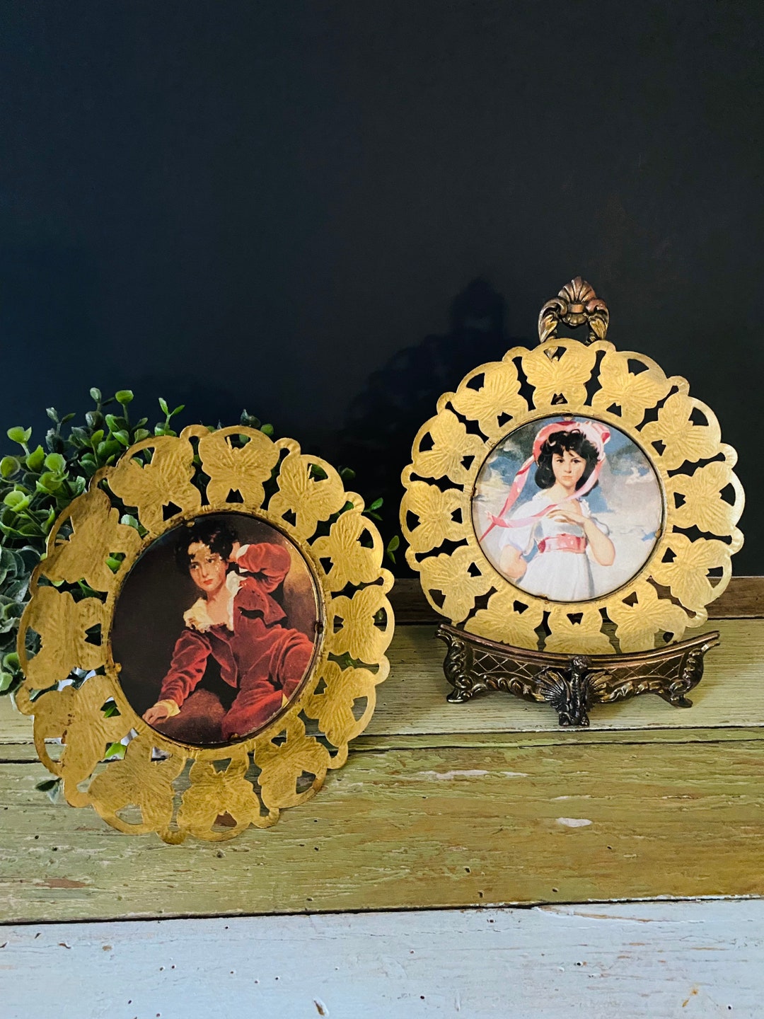 Pair of Vintage Butterfly Frames - Etsy