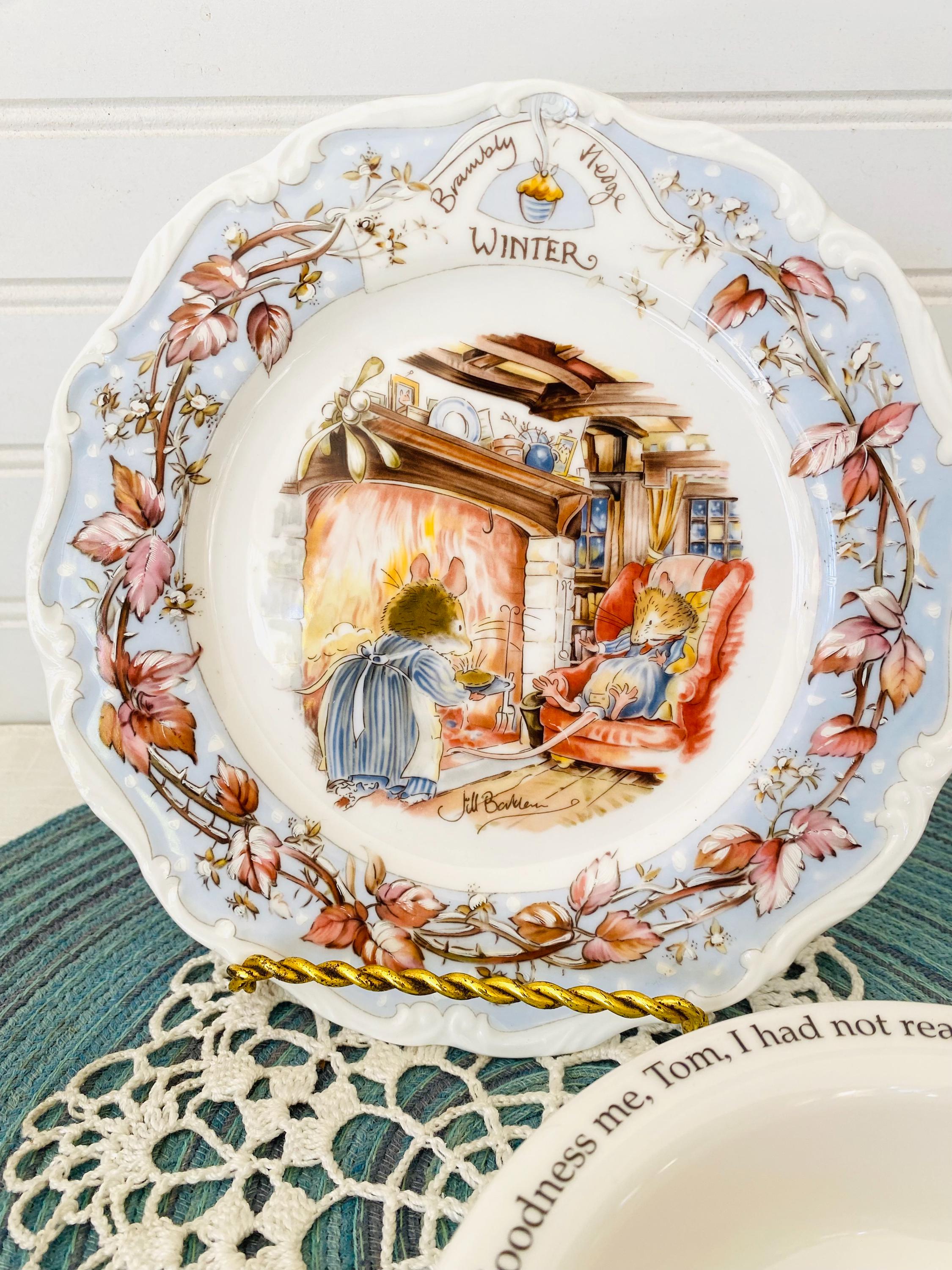   Brambly Hedge 食器セット Royal Doulton Brambly Hedge Plate & Beatrix Potter Bowl Set - Etsy