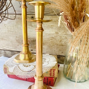 Solid Brass 11” Candlestick Holders