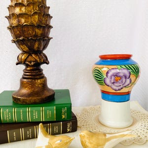 Japanese Lusterware Poppy Vase
