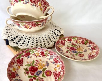Copeland Spode England “Spodes Bouquet” Serving Pieces