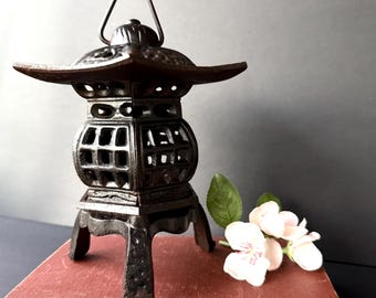 Japanese Cast Iron Pagoda Garden Lantern