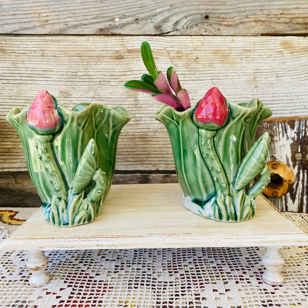 Pair of Vintage Unique and Unusual Planters