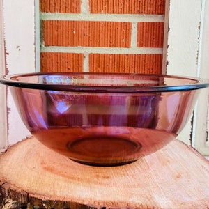 Pyrex Cranberry Glass Bowl