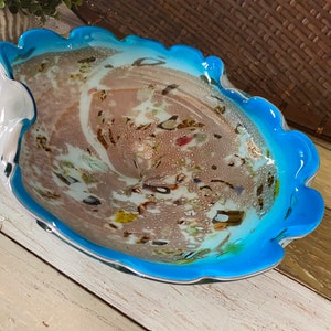 Handblown Murano Glass Art Bowl “Tutti Frutti”