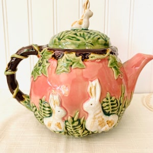 Nouveau Majolica Teapot