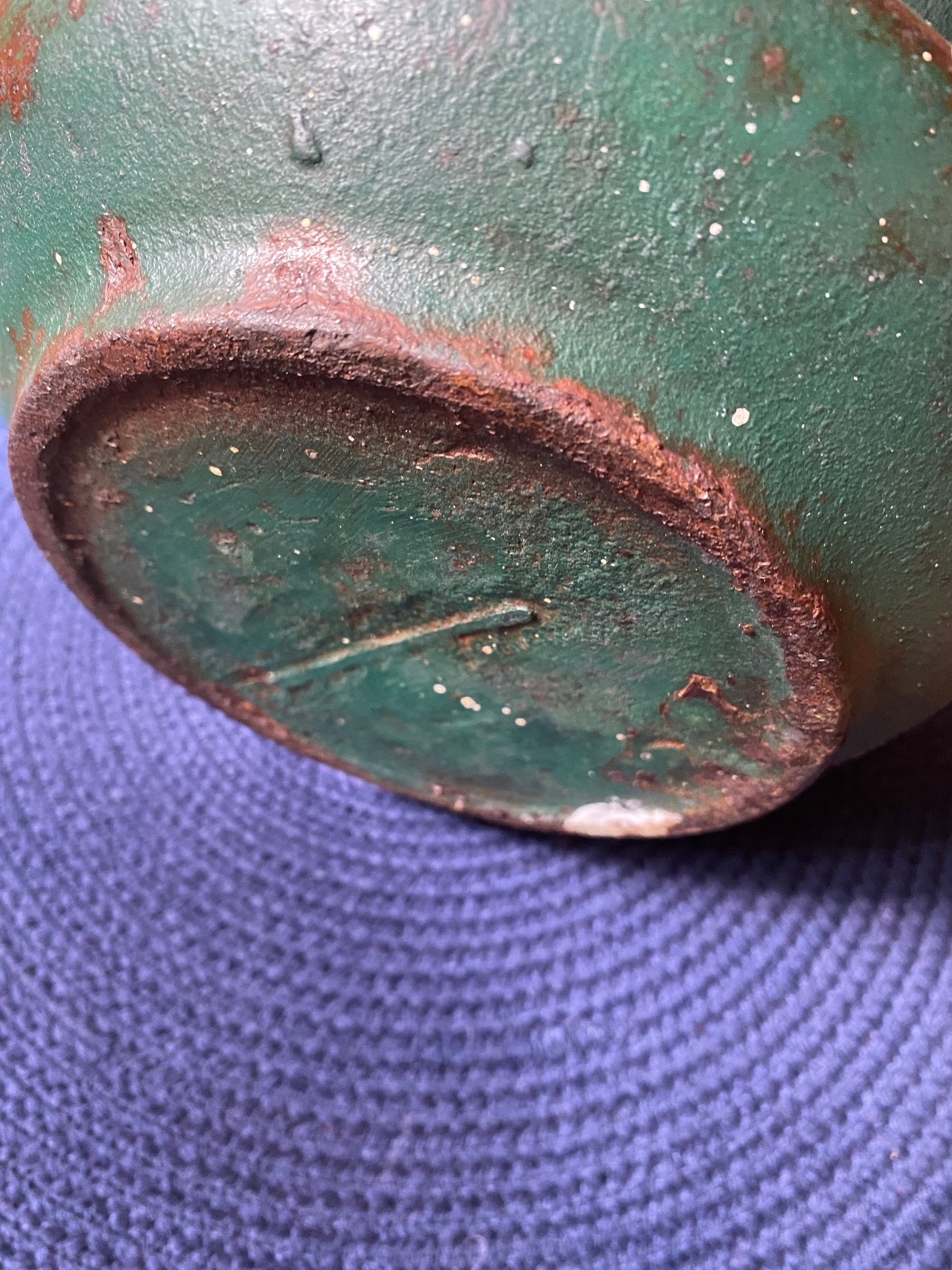 Vintage Cast Iron Spittoon Etsy