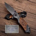 Engraved Knife For Men | Handwriting Pocket Knife |  Personalized Pocket Knife Gifts for Husband | Handwriting Gift For Him I Husband Gift