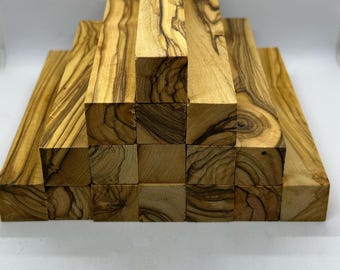 Back in stock: 10 Olive Wood Pen Turning Blanks from Holy Land - Figured Grains - Make your Pens & Crafts for Eid, Easter Gift