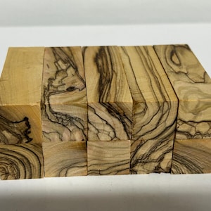 10 Pen Turning Blanks - Exceptional Olive Wood Short Blanks from Holyland - Pen Making for Office, Teachers, Christmas Gifts (2.5IN)