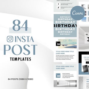 Instagram Template Canva Post Zen - Minimum Carousel Social Media Contents Marketing IG Social Media CTA Feed Pack