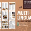Multilingual Menu - Canva Food and Drink Menu Templates Simple Design ...