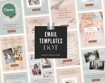 Canva Editable Email Templates Dot | Email Marketing | Product Marketing | Small Business | Online Shop E-commerce