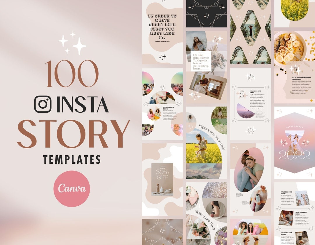 Canva Instagram Story Template: 100 Animated Social Media Designs ...