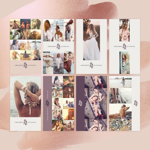 Instagram Template Canva Post Story Portrait - Elegant Minimum Boho Sales Promotion Social Media IG Pack