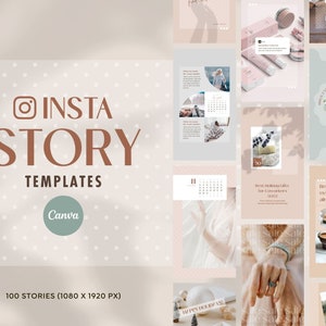 Instagram Template Canva Story Dot - Social Media Pinterest Branding Animated Creator Pack - Quotes, Notification, CTA