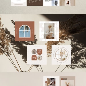 Instagram Template Post Canva Shadow - Clean Minimum Animated IG Social ...