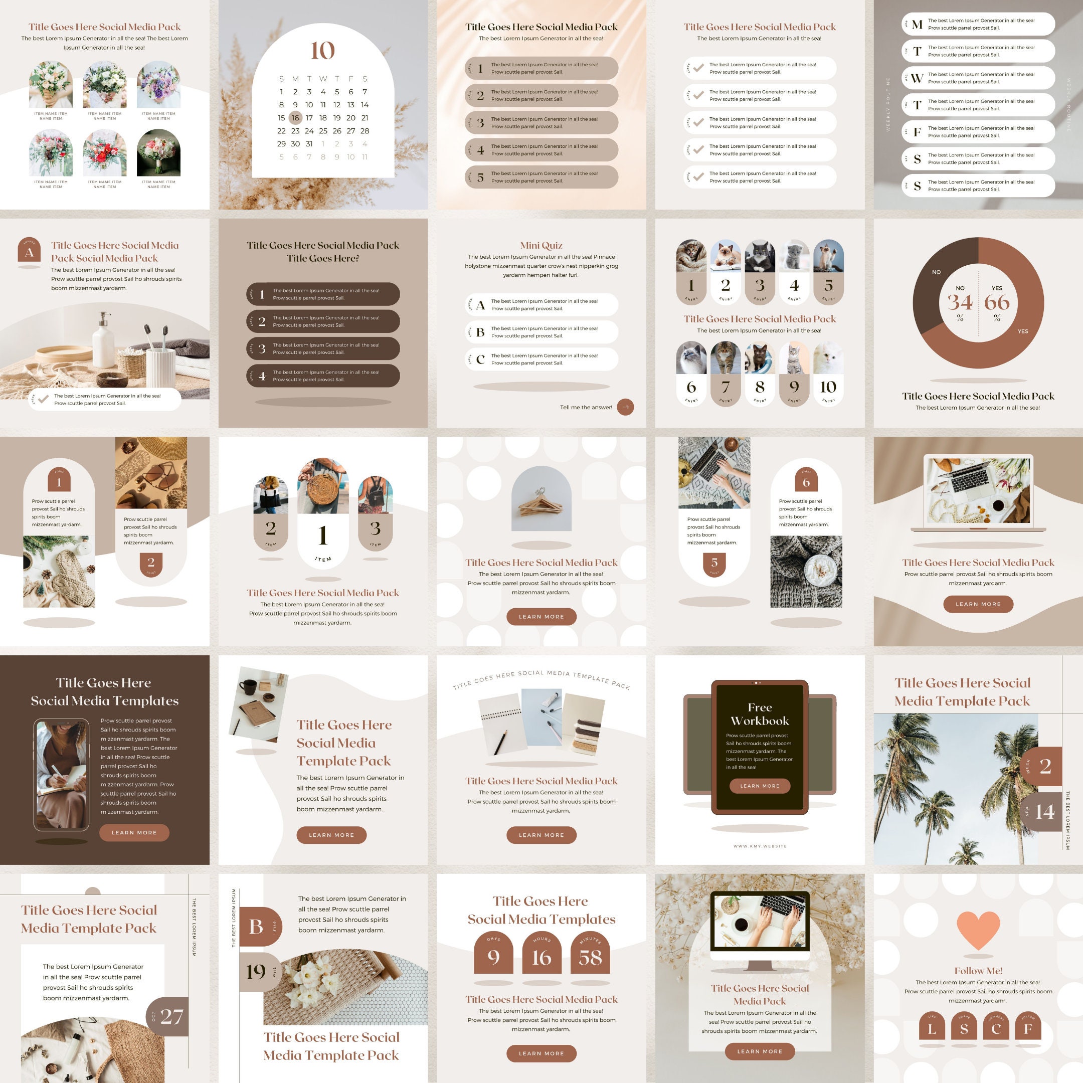 Instagram Template Post Canva Shadow - Clean Minimum Animated IG Social ...