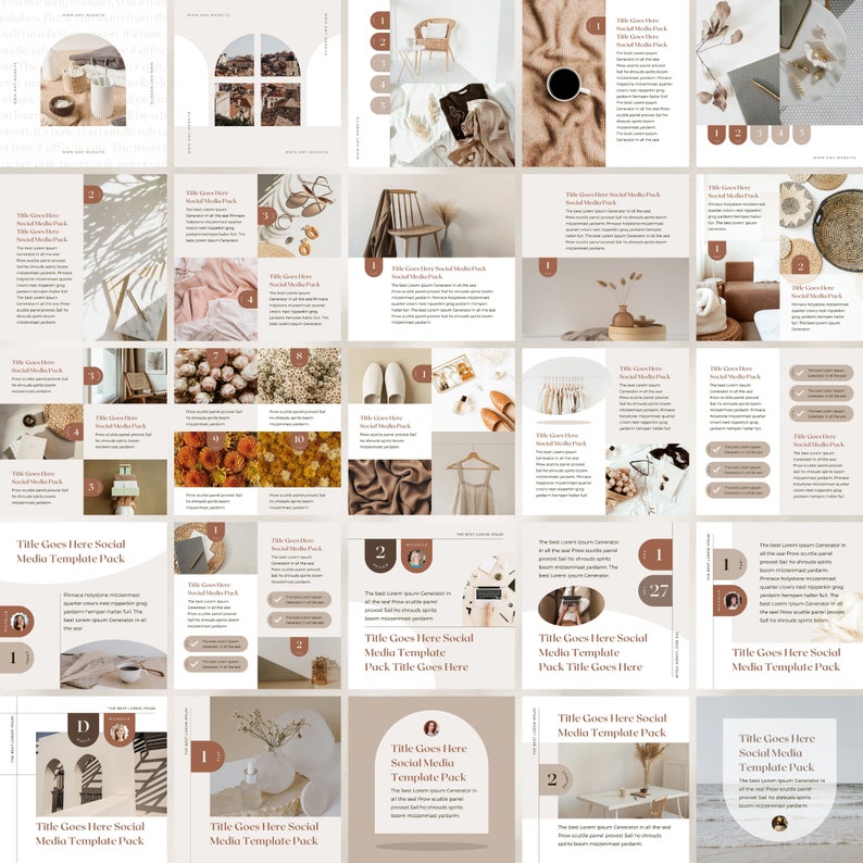 Instagram Template Post Canva Shadow - Clean Minimum Animated IG Social ...