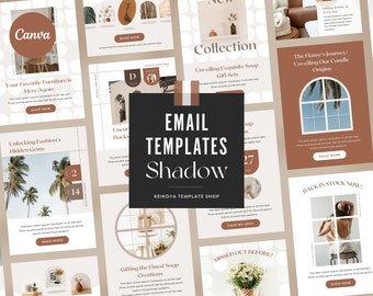 Canva Editable Email Templates Shadow | Email Marketing | Product Marketing | Small Business | Online Shop E-commerce