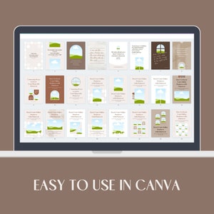 Pinterest Templates Canva Shadow - Customizable Clean Minimum Social Media Contents Marketing Design Pack