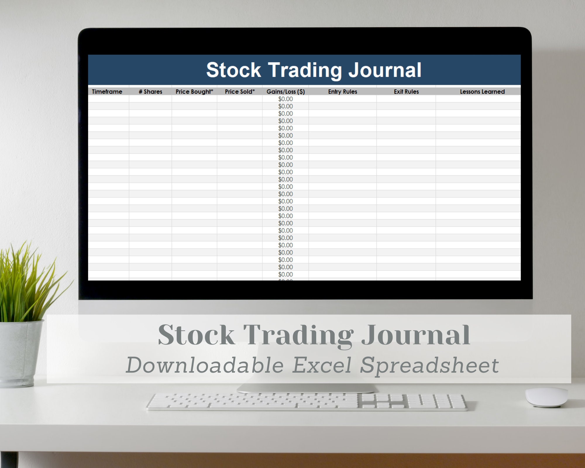 Stock Trading Journal Template Stock Trading Journal Template